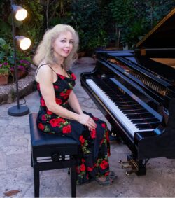 Sophia Agranovich after the concert at Teatro di Marcello in Rome, Italy
